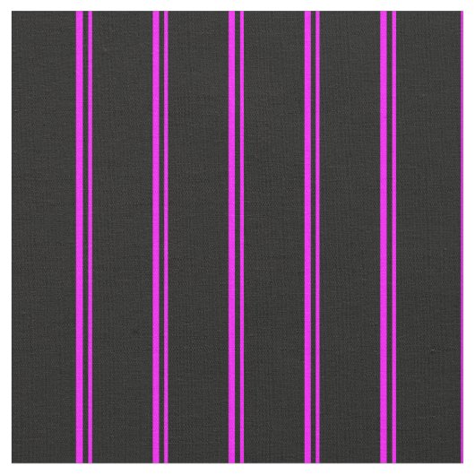 Tissu Fuchsia & Black Linked/Striped Motif (Fermer)