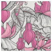 Tissu Fuchsia en blanc et rose (Fermer)
