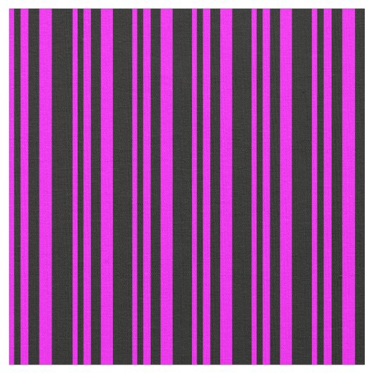 Tissu Fuchsia et Black Linked Motif (Fermer)