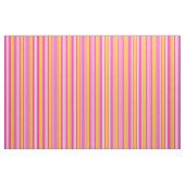 Tissu Fuchsia et jaune cinq bandes motif (Yard)