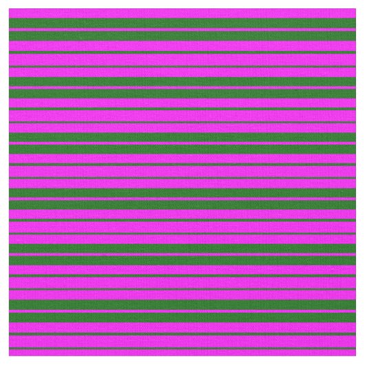 Tissu Fuchsia et vert foncé Motif des rayures (Fermer)