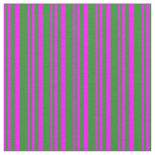 Tissu Fuchsia & Forest Green Striped/Linked Motif (Fermer)