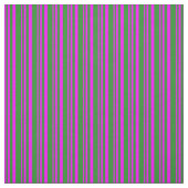 Tissu Fuchsia & Forest Green Striped/Linked Motif (Échantillon)