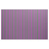 Tissu Fuchsia & Forest Green Striped/Linked Motif (Fat Quarter)