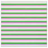 Tissu Fuchsia, Pink clair, Green, Lime Green et White (Échantillon)
