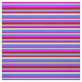 Tissu Fuchsia, rouge foncé, blanc et bleu royal (Échantillon)