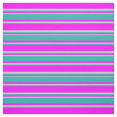 Tissu Fuchsia, vert de mer clair et rayures gris clair (Échantillon)