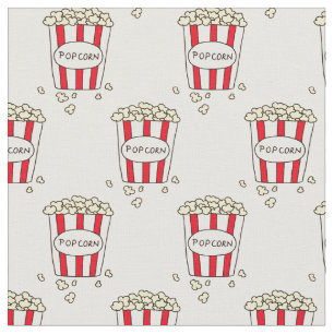 Tissu Fun cinéma Théâtre Popcorn dans le seau pour coudr