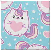 Tissu Fun Cute Chubby Kitschy Unicorn Kitty (fermé)