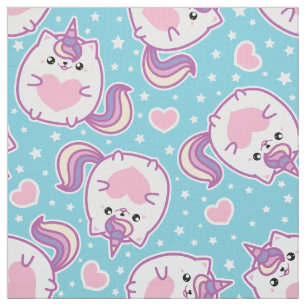 Tissu Fun Cute Chubby Kitschy Unicorn Kitty