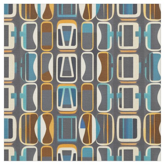 Tissu Fun, Funky Mid Century Fabric Moderne (Fermer)