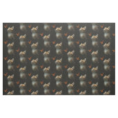 Tissu Fun Kitten Papillon Arrière - plan noir (Fat Quarter)