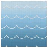 Tissu Fun Modern Wave Motif Blue Gradient (Fermer)