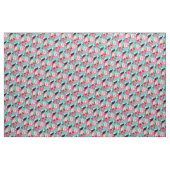 Tissu Fun rose flamingo aquarelle illustration (Yard)