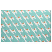 Tissu Funky Alpaca lamama drame animal mignon (Fat Quarter)