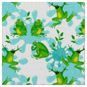 Tissu Funky Frogs Motif Kids (Fermer)
