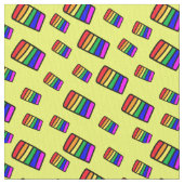 Tissu Funky Neon Rainbow Block Motif (fermé)