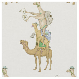 Tissu Funny Camel Trek Safari