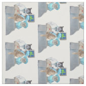 Tissu Funny Cats Scrubs Fabric (Échantillon)
