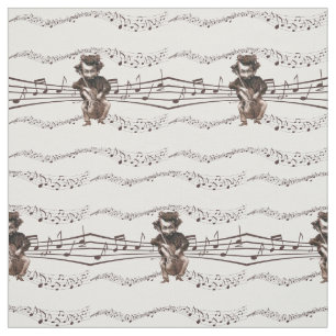 Tissu Funny Cello Chops Musicien Vintage