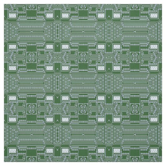 Tissu Funny Geeky Nerd Computer Circuit Board Motif (Échantillon)