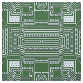 Tissu Funny Geeky Nerd Computer Circuit Board Motif (Échantillon)
