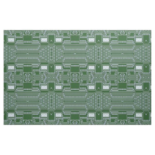 Tissu Funny Geeky Nerd Computer Circuit Board Motif (Fat Quarter)
