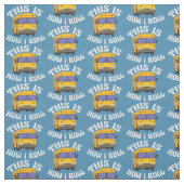 Tissu Funny School Bus Driver (Échantillon)