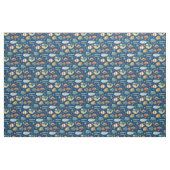 Tissu Funny Whimsical Océan Poisson Motif bleu (Yard)