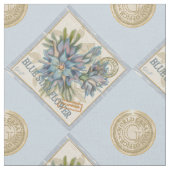 Tissu G Bureau de création Fleur bleue (Fermer)
