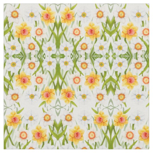 Tissu gai de jonquilles de ressort (Fermer)