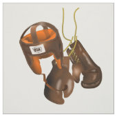 Tissu Gants et casque de boxe vintages (Échantillon)