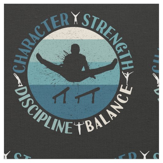 Tissu Garçons Gymnastique Caractère Force Discipline (Fermer)