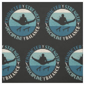 Tissu Garçons Gymnastique Caractère Force Discipline (Échantillon)