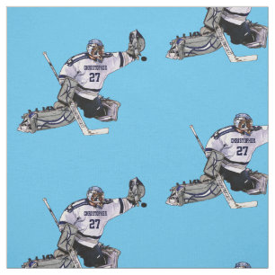 Tissu Gardien de but de hockey sur glace avec votre