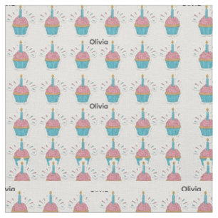 Tissu Gâteau personnalisé AnniversaireNom personnalisé R