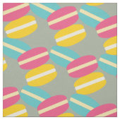 Tissu Gâteaux colorés de macaron français (Échantillon)