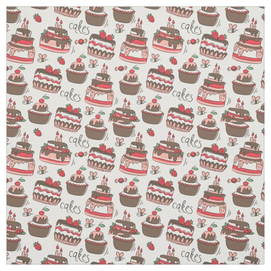 Tissu Gâteaux d'anniversaire (Échantillon)