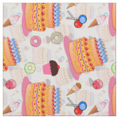 Tissu Gâteaux Et Pâtisseries Blanc (Fermer)