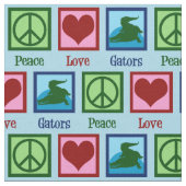Tissu Gators d'amour pour la paix (Fermer)