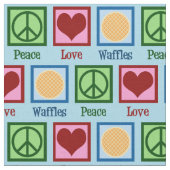 Tissu Gaufres d'amour de paix (Fermer)