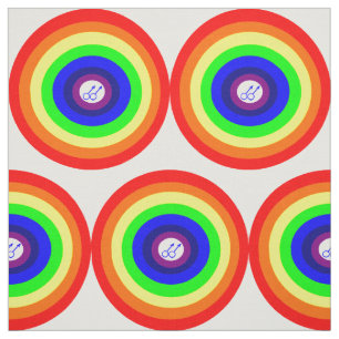 Tissu Gay Men Round Rainbow Craft Fabric