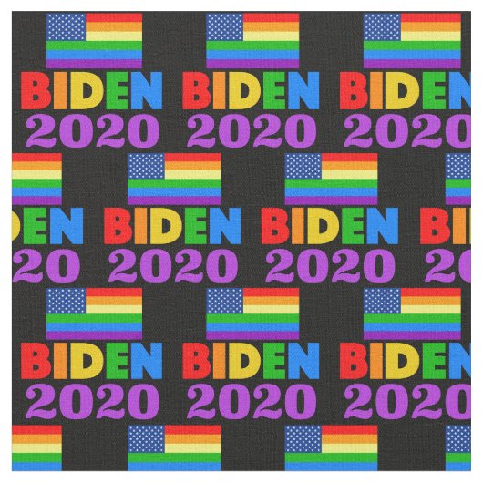 Tissu Gay pride Rainbow de Biden 2020 (Fermer)