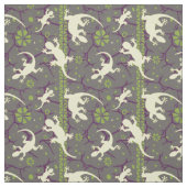 Tissu Gecko Lizard Abstrait Cactus Motif ethnique (Échantillon)