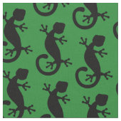 Tissu Gecko Lizard vert et noir (Fermer)