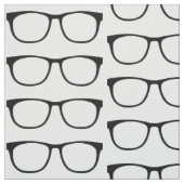 Tissu Geek de lunettes en ébène (Échantillon)