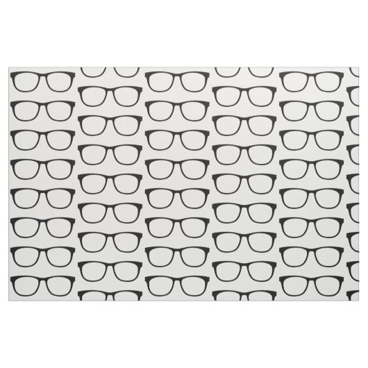Tissu Geek de lunettes en ébène (Fat Quarter)