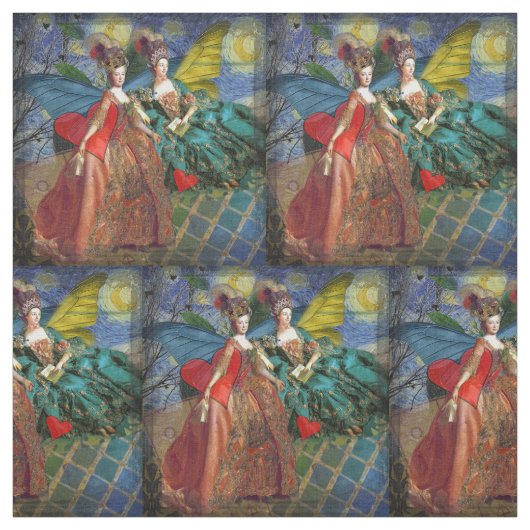 Tissu Gemini gothique classique femme papillon Whimsical (Échantillon)