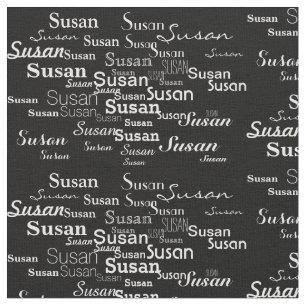 Tissu générateur de motif txt de nom personnalisé