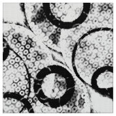 Tissu génial de cercle en noir et blanc (Fermer)